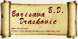 Borisava Drašković vizit kartica